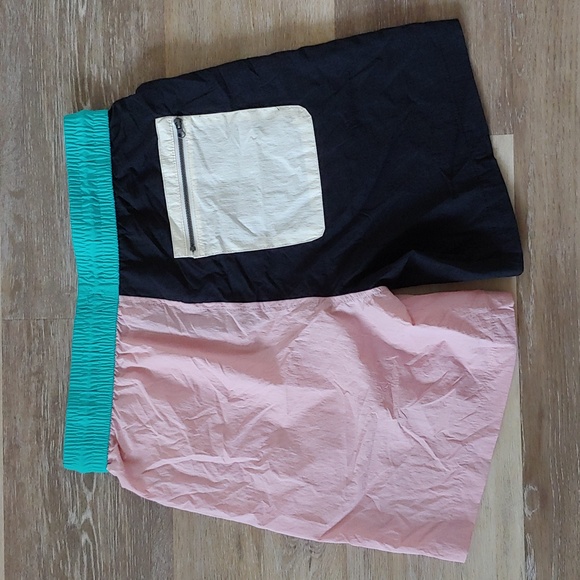 NWT Original Use Men's Colorblock 100% Nylon Unlined Swim Trunks Size S - Picture 3 of 6